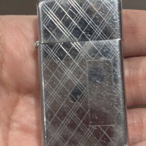 Vintage Zippo 74 Slim Non-Engraved Silver